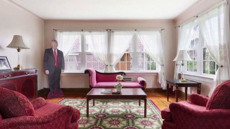 Poděkujte Trumpovi společnou koupí jeho rodného domu, vybízí jeho příznivce realitní kancelář